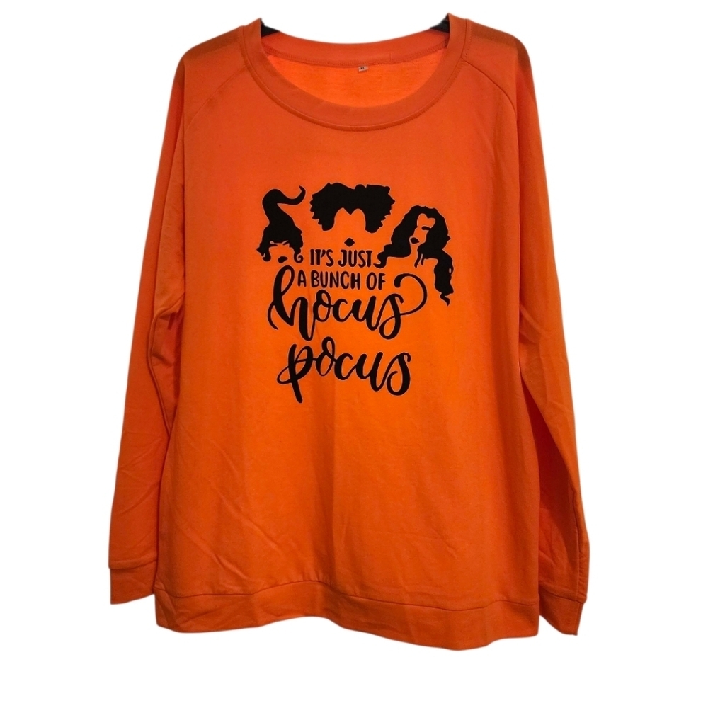 Sanderson Sisters "Its Just A Bunch Of Hocus Pocus" Sweatshirt, Unisex Sz XL NEW